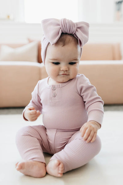 Organic Cotton Modal Long Sleeve Bodysuit - Rosie