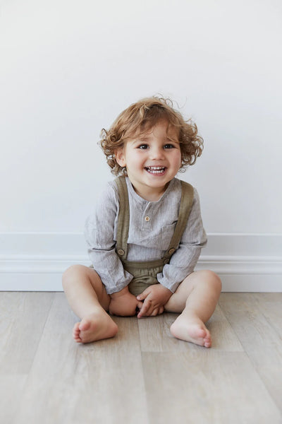 Jacob Linen/Cotton Top - Olive