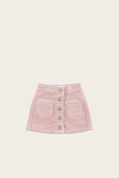 Ava Cord Skirt - Old Rose