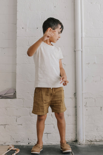 Slub Cotton Sam Tee – Cloud