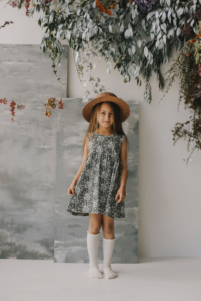 Emme Floral- Organic Cotton Sleeveless Dress