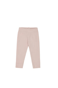 Rib Legging - Whisper Pink