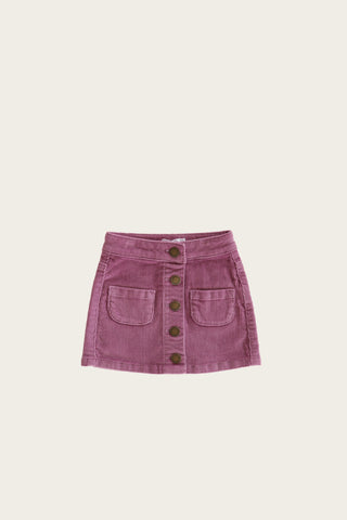 Ava Cord Skirt- Orchid