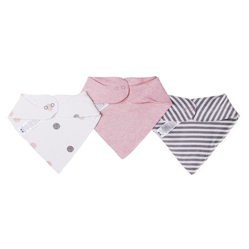 Pretty In Pink Bandana Bib Set