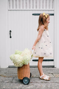 Yellow Embroidered Honeybee Dress