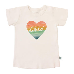 Loved Rainbow Heart Tee