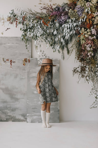 Emme Floral- Organic Cotton Sleeveless Dress