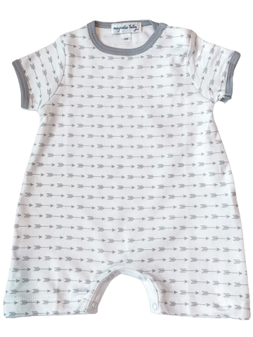 Little Arrows Printed Playsuit- Silver