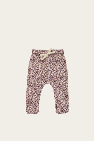 Organic Cotton Footed Pant - Lily of the Valley