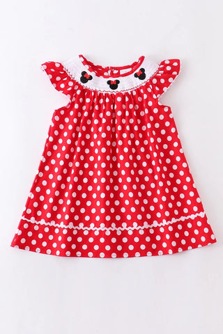 Polka Dotted Red Dress