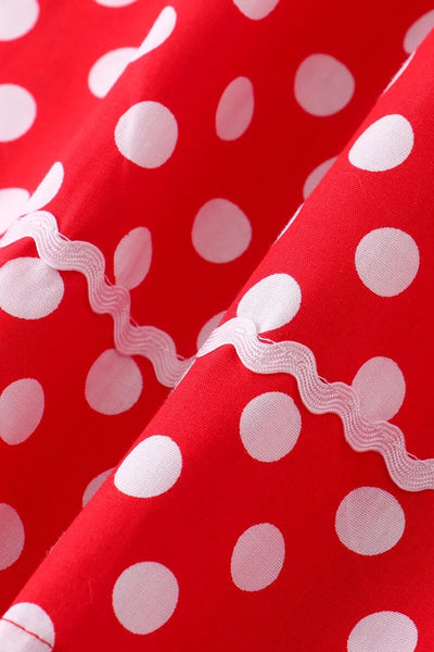 Polka Dotted Red Dress
