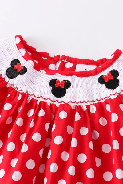 Polka Dotted Red Dress